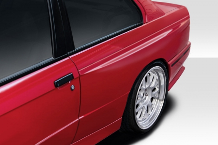 Duraflex 1984-1991 BMW 3 Series E30 2DR M3 Look Wide Body Rear Fenders – 2 Piece