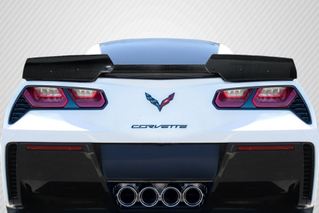 Duraflex 2014-2019 Chevrolet Corvette C7 Carbon Creations Wickerbill Rear Wing Spoiler – 3 Piece