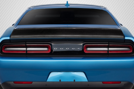 Duraflex 2008-2020 Dodge Challenger Carbon Creations Iconic Rear Wing Trunk Lid Spoiler – 1 Piece