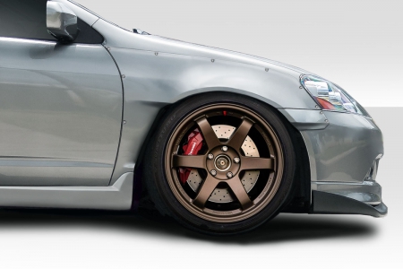 Duraflex 2002-2006 Acura RSX A1 Front Fender Flares – 4 Piece