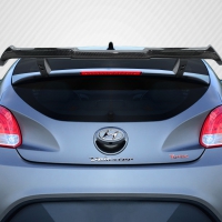 Duraflex 2012-2017 Hyundai Veloster Turbo Carbon Creations MR Wing Spoiler – 3 Piece