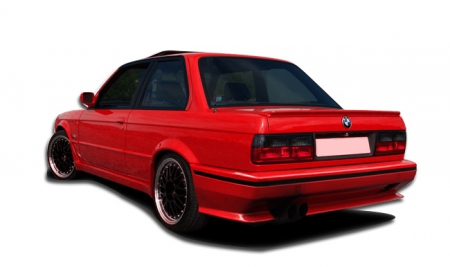 Duraflex 1984-1991 BMW 3 Series E30 2DR 4DR Evo Look Rear Bumper Cover – 1 Piece