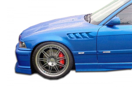 Duraflex 1992-1998 BMW 3 Series M3 E36 4DR Z3 Fenders – 2 Piece