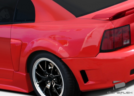 Duraflex 1999-2004 Ford Mustang CBR500 Wide Body Rear Fender Flares – 2 Piece