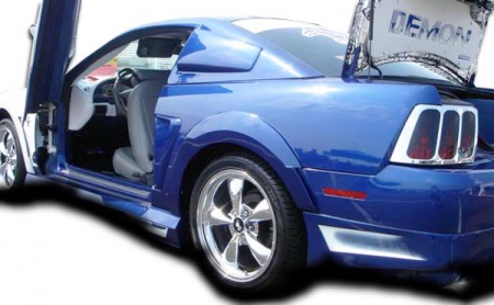 Duraflex 1999-2004 Ford Mustang Couture Urethane Demon Rear Fender Flares – 2 Piece