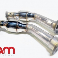 AAM Competition Q50/Q60 3.0t 2.5″ Resonated Lower Downpipes