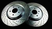 P2M NISSAN 370Z/G37 2009+ FRONT BRAKE ROTORS (AKEBONO)