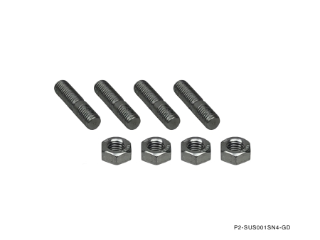 P2M STAINLESS T25 / T28 TURBO INLET STUD NUT SET M8X1.25