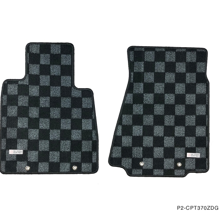 P2M NISSAN Z34 370Z RACE FLOOR MATS : DARK GREY