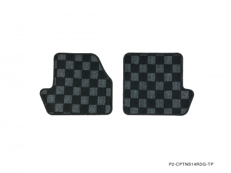 P2M NISSAN S14 1995-98 240SX REAR RACE FLOOR MATS : DARK GREY