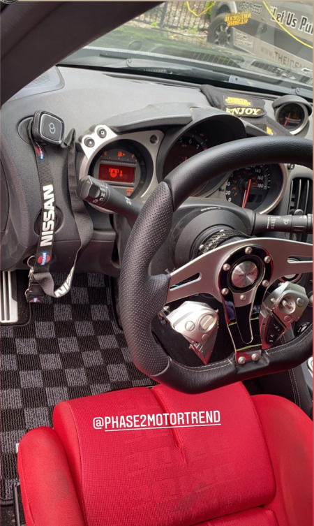 P2M NISSAN Z34 370Z RACE FLOOR MATS : DARK GREY