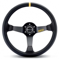 Sparco Leather 350mm Steering Wheel – Black