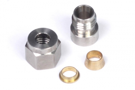 Haltech 1/4in Stainless Steel Weld-On Kit (Incl Nut & Ferrule)