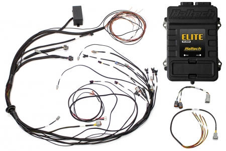 Haltech Mazda 13B (S6-8) Elite 1500 Terminated Harness ECU Kit w/Square EV1 Injector Connectors