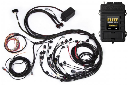 Haltech Ford Falcon FG Barra 4.0 Elite 2500 T Terminated Harness ECU Kit w/OE EV1 Inj Connectors