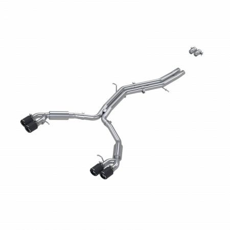 MBRP 18-21 Audi S5 Coupe/S4 Sedan T304 SS 2.5in Cat-Back Quad Rear Exit Exhaust – Carbon Fiber Tips