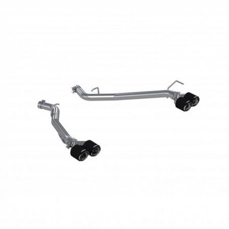 MBRP 20-21 Ford Explorer ST 3.0L EcoBoost Dual Rear Exit Axle Back w/ Quad Carbon Fiber Tips – T304