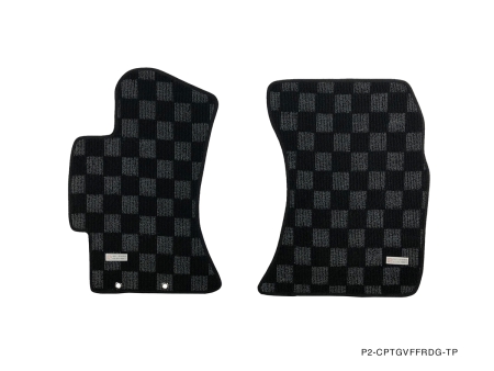 P2M SUBARU WRX / STI 2011-14 (GVF) FRONT + REAR RACE FLOOR MATS : DARK GREY