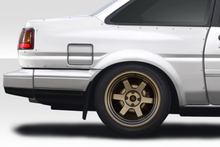 Duraflex D1 Sport 40MM Rear Fender Flares – 1984-1987 Toyota Corolla 2DR