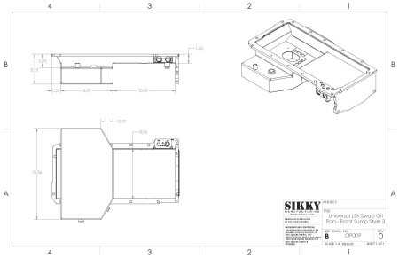 Sikky Subaru BRZ LSx Swap Front Sump Oil Pan Kit