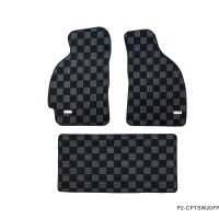 P2M MR-2 (SW20) 1990-95 FRONT + REAR TRUNK RACE FLOOR MATS : DARK GREY