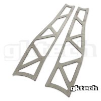 GK Tech 240SX/SKYLINE (RWD) FRONT LCA WELD IN REINFORCEMENT PLATES – OEM LENGTH