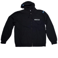 Sparco Swtshrt Zip Www Blk Lrg