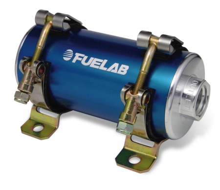 Fuelab Prodigy High Flow Carb In-Line Fuel Pump w/External Bypass – 1800 HP – Blue