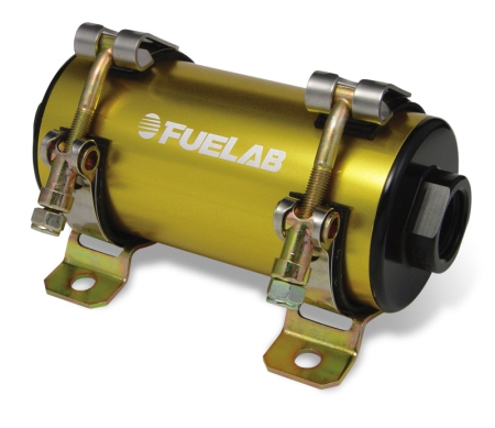 Fuelab Prodigy High Flow Carb In-Line Fuel Pump w/External Bypass – 1800 HP – Gold