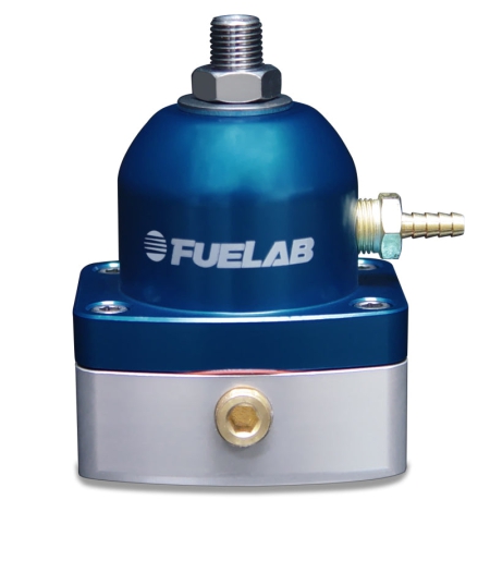 Fuelab 525 TBI Adjustable FPR In-Line 10-25 PSI (1) -6AN In (1) -6AN Return – Blue