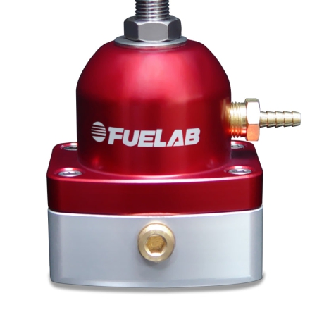 Fuelab 545 TBI Adjustable Mini FPR In-Line 10-25 PSI (1) -6AN In (1) -6AN Return – Red