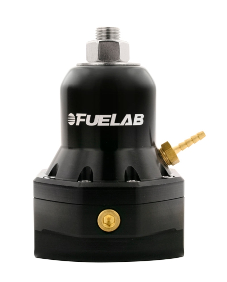 Fuelab 565 EFI Adjustable FPR 40-80 PSI (2) -10AN In (1) -10AN Return Max Flow Bypass – Black