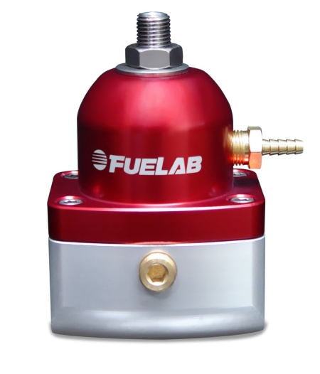 Fuelab 515 EFI Adjustable FPR 90-125 PSI (2) -10AN In (1) -6AN Return – Red