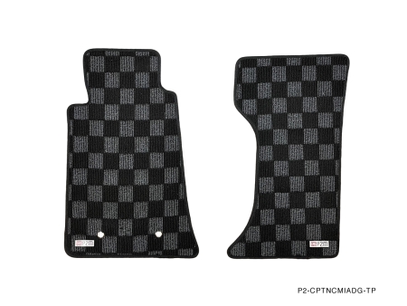 Phase2Motortrend Mazda Miata 2006-15 (NC) Race Floor Mats : DARK GREY