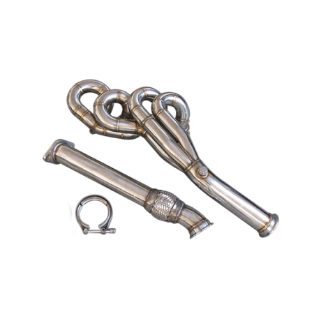 CX Racing Performance Header For 1989-1999 Miata MX-5 NA 1.8L Equal Length 2 Pcs Vband