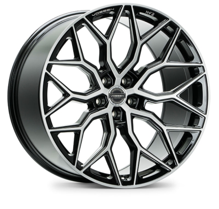 Vossen HF-2 19×8.5 / 5×112 / ET30 / Flat Face / 66.5 – Brushed Gloss Black