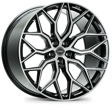 Vossen HF-2 21×10.5 / 5×120 / ET38 / Deep Face / 72.56 – Brushed Gloss Black