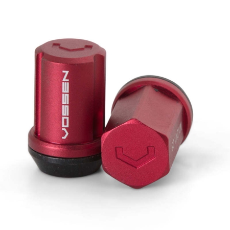 Vossen 35mm Lock Nut – 12×1.5 – 19mm Hex – Cone Seat – Red (Set of 4)