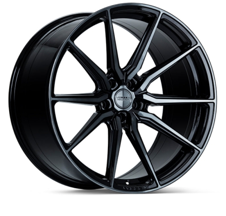 Vossen HF-3 20×9 / 5×112 / ET32 / Flat Face / 66.5 – Double Tinted – Gloss Black