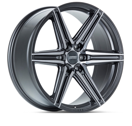 Vossen HF6-2 24×10 / 6×135 / ET25 / Deep Face / 87.1 – Tinted Matte Gunmetal