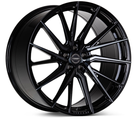 Vossen HF-4T 22×9 / 5×114.3 / ET32 / Flat Face / 73.1 – Double Tinted – Gloss Black – Right