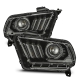 AlphaRex 10-13 Toyota 4Runner LUXX LED Proj Headlights Plank Style Alpha Black w/Seq Signal/DRL