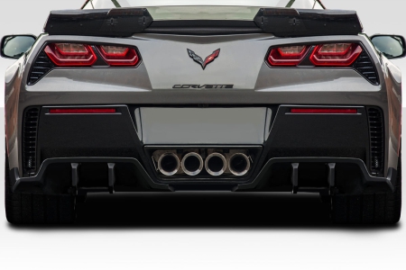 Duraflex 2014-2019 Chevrolet Corvette C7 Exe Rear Diffuser – 2 Pieces