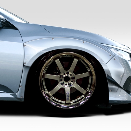 Duraflex 2016-2021 Honda Civic 4DR RBT Widebody Look Front Fenders – 6 Piece