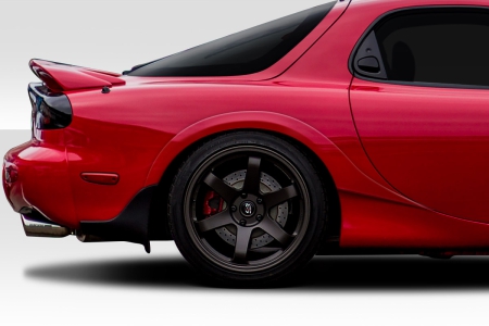 Duraflex 1993-1997 Mazda RX-7 Fuji Rear Fender Flares – 2 Piece