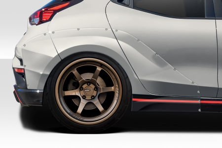 Duraflex 2019-2022 Hyundai Veloster N Aerotune Rear Fender Flares – 3 Pieces