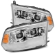 AlphaRex 09-18 Dodge Ram 1500HD PRO-Series Projector Headlights Plank Style Black w/Seq Signal/DRL