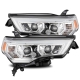 AlphaRex 14-20 Toyota 4Runner LUXX LED Proj Headlights Plank Style Black w/Activ Light/Seq Signal