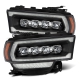 AlphaRex 19-21 Ram 2500 PRO-Series Projector Headlights Plank Style Alpha Black w/Activation Light