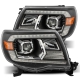 AlphaRex 05-11 Toyota Tacoma LUXX LED Projector Headlights Plank Style Chrome w/Activation Light/DRL